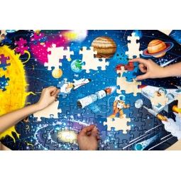 KOSMOS KSIĄŻKA I PUZZLE 205 EL. POZNAWAJ BAW SIĘ ODKRYWAJ